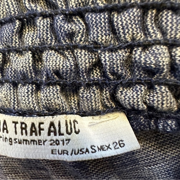 Zara Trafaluc size small blue and white gingham dress - Picture 11 of 13